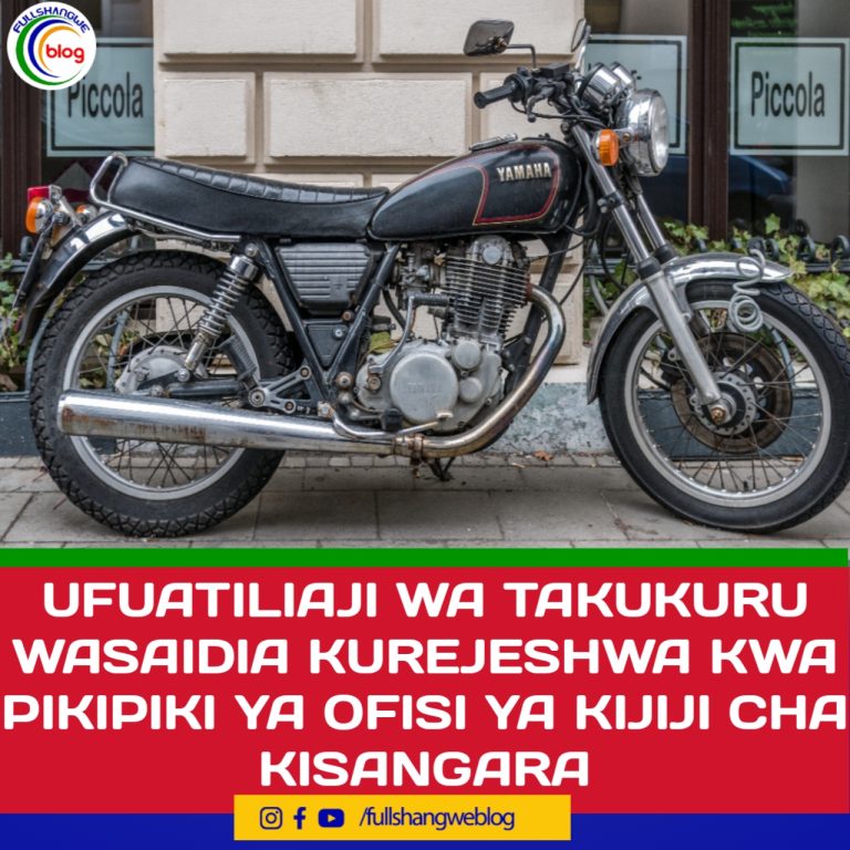 UFUATILIAJI WA TAKUKURU WASAIDIA KUREJESHWA KWA PIKIPIKI YA OFISI YA KIJIJI CHA KISANGARA