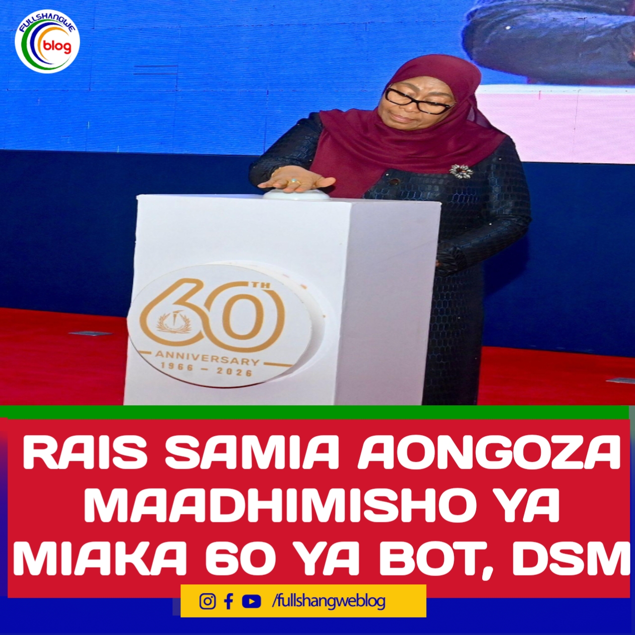 RAIS SAMIA AONGOZA MAADHIMISHO YA MIAKA 60 YA BOT, DSM