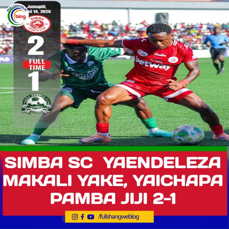 SIMBA SC  YAENDELEZA MAKALI YAKE, YAICHAPA PAMBA JIJI 2-1