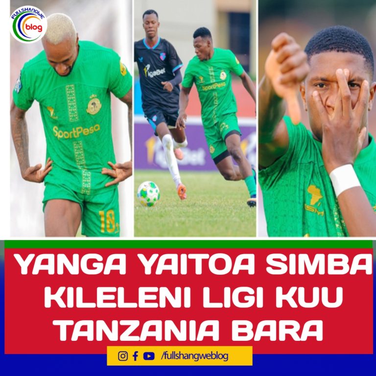 YANGA YAITOA SIMBA KILELENI LIGI KUU TANZANIA BARA