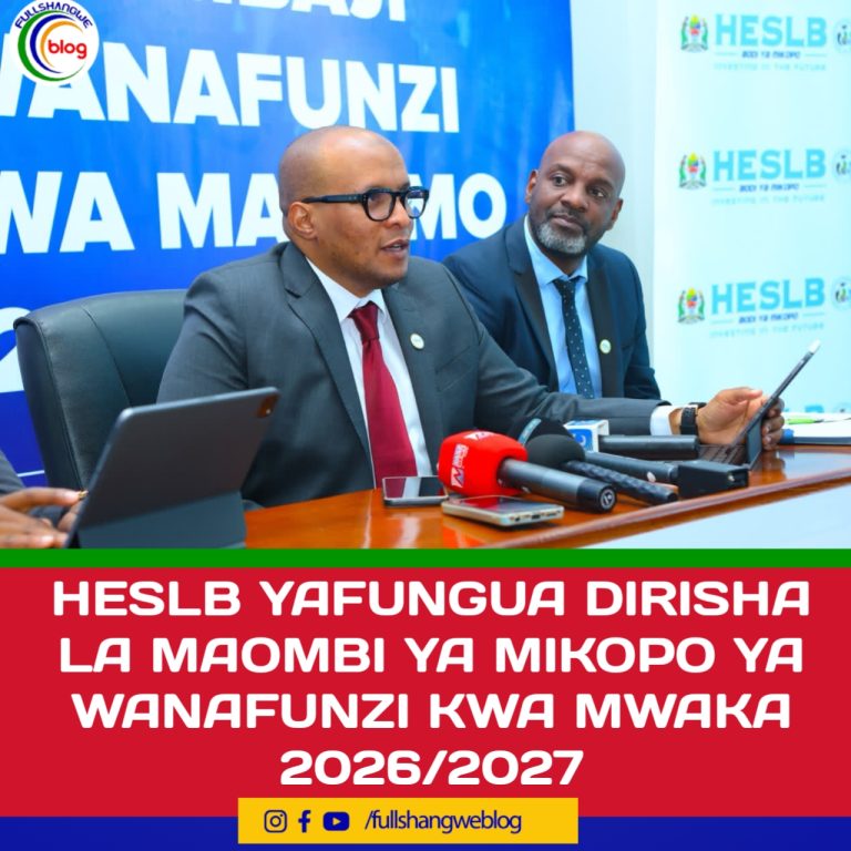 HESLB YAFUNGUA DIRISHA LA MAOMBI YA MIKOPO YA WANAFUNZI KWA MWAKA 2026/2027