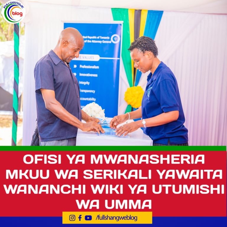 OFISI YA MWANASHERIA MKUU WA SERIKALI YAWAITA WANANCHI WIKI YA UTUMISHI WA UMMA