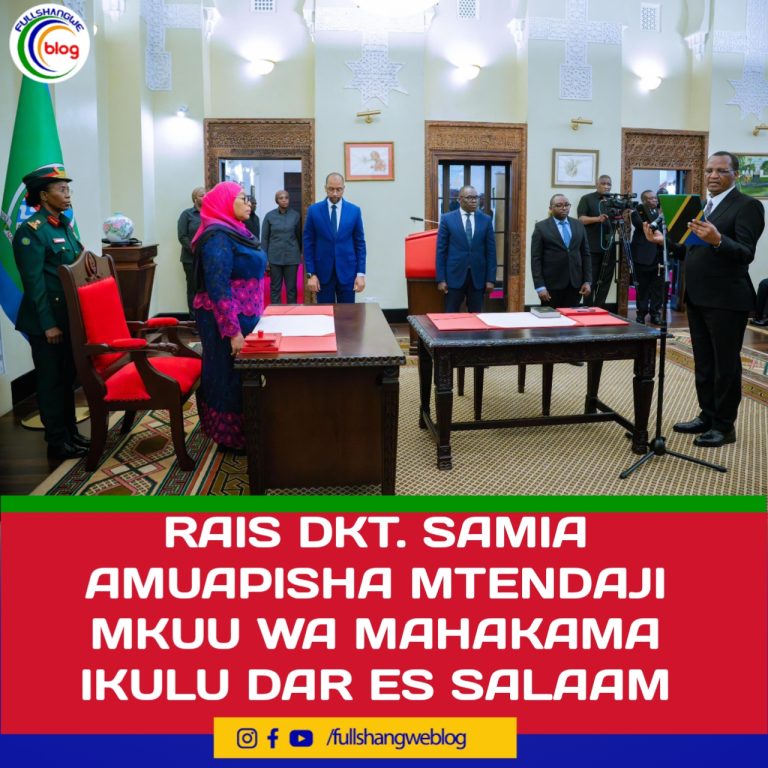RAIS DKT. SAMIA AMUAPISHA MTENDAJI MKUU WA MAHAKAMA IKULU DAR ES SALAAM