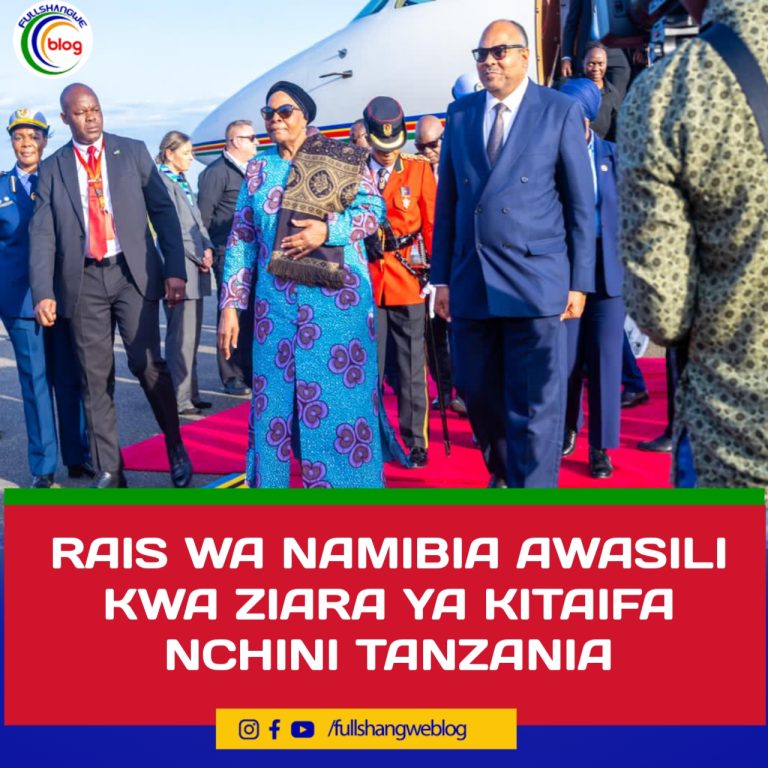 RAIS WA NAMIBIA AWASILI KWA ZIARA YA KITAIFA NCHINI TANZANIA