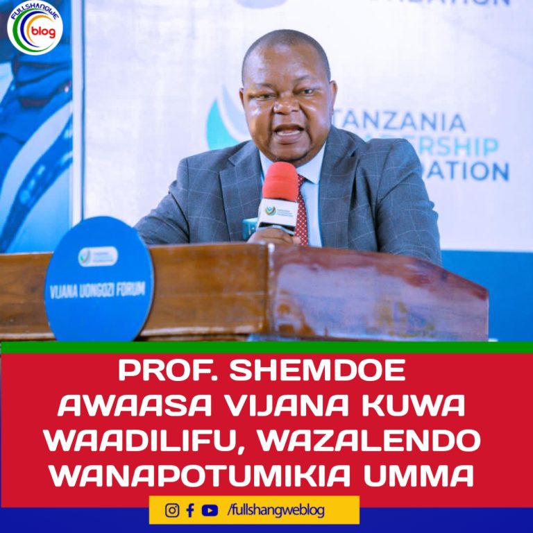 PROF. SHEMDOE AWAASA VIJANA KUWA WAADILIFU, WAZALENDO WANAPOTUMIKIA UMMA