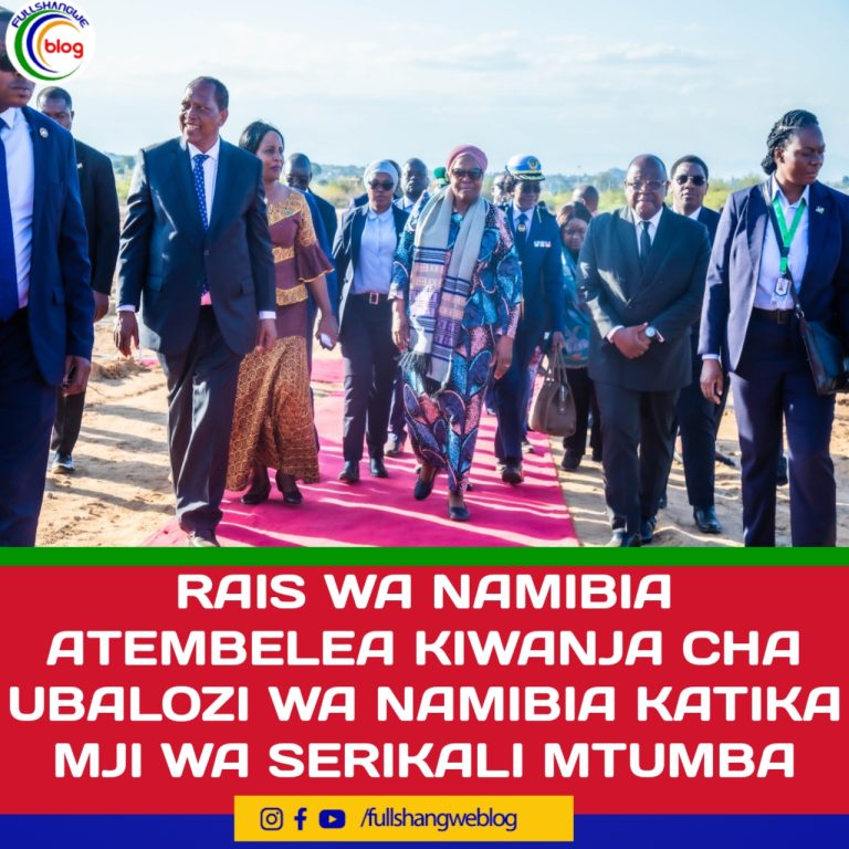 RAIS WA NAMIBIA ATEMBELEA KIWANJA CHA UBALOZI WA NAMIBIA KATIKA MJI WA SERIKALI MTUMBA