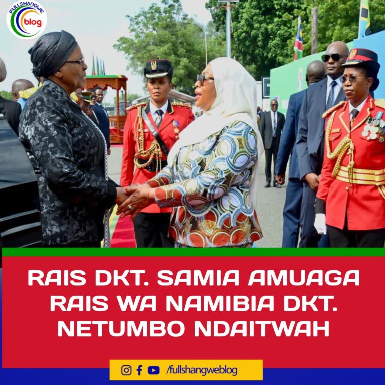 RAIS DKT. SAMIA AMUAGA RAIS WA NAMIBIA DKT. NETUMBO NDAITWAH