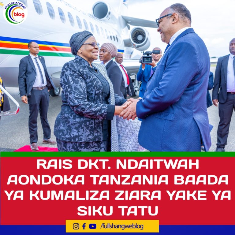 RAIS DKT. NDAITWAH AONDOKA TANZANIA BAADA YA KUKAMILISHA ZIARA YAKE YA SIKU TATU 