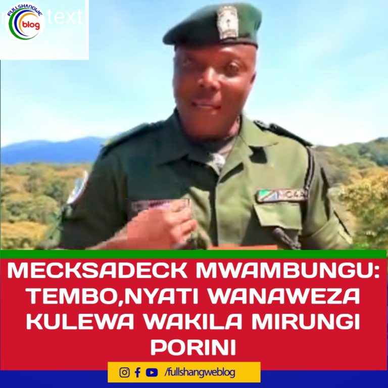MECKSADECK MWAMBUNGU: TEMBO NA NYATI WANAOWEZA KULEWA BAADA YA KULA MIRUNGI PORINI