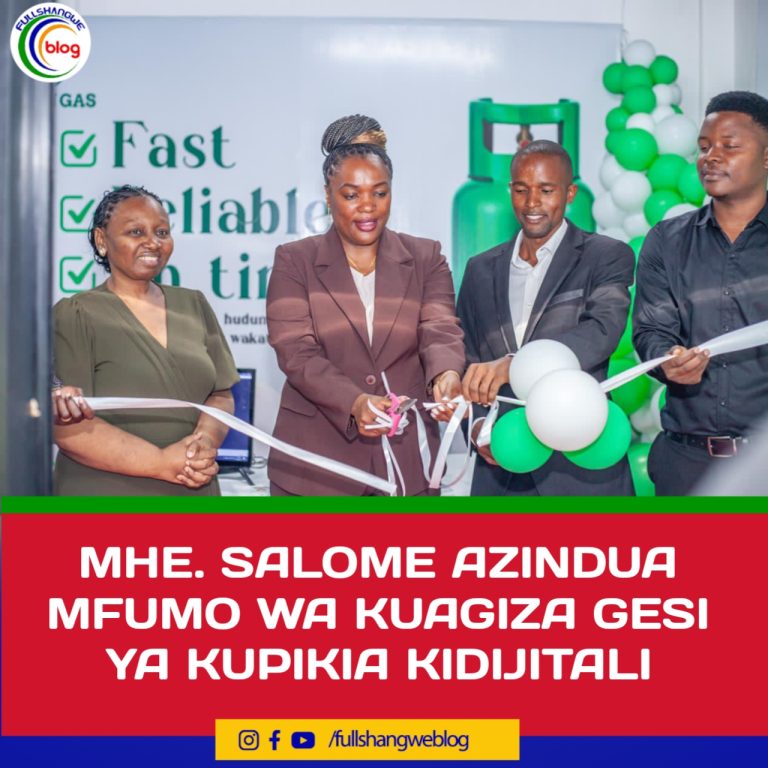 MHE. SALOME AZINDUA MFUMO WA KUAGIZA GESI YA KUPIKIA KIDIJITALI