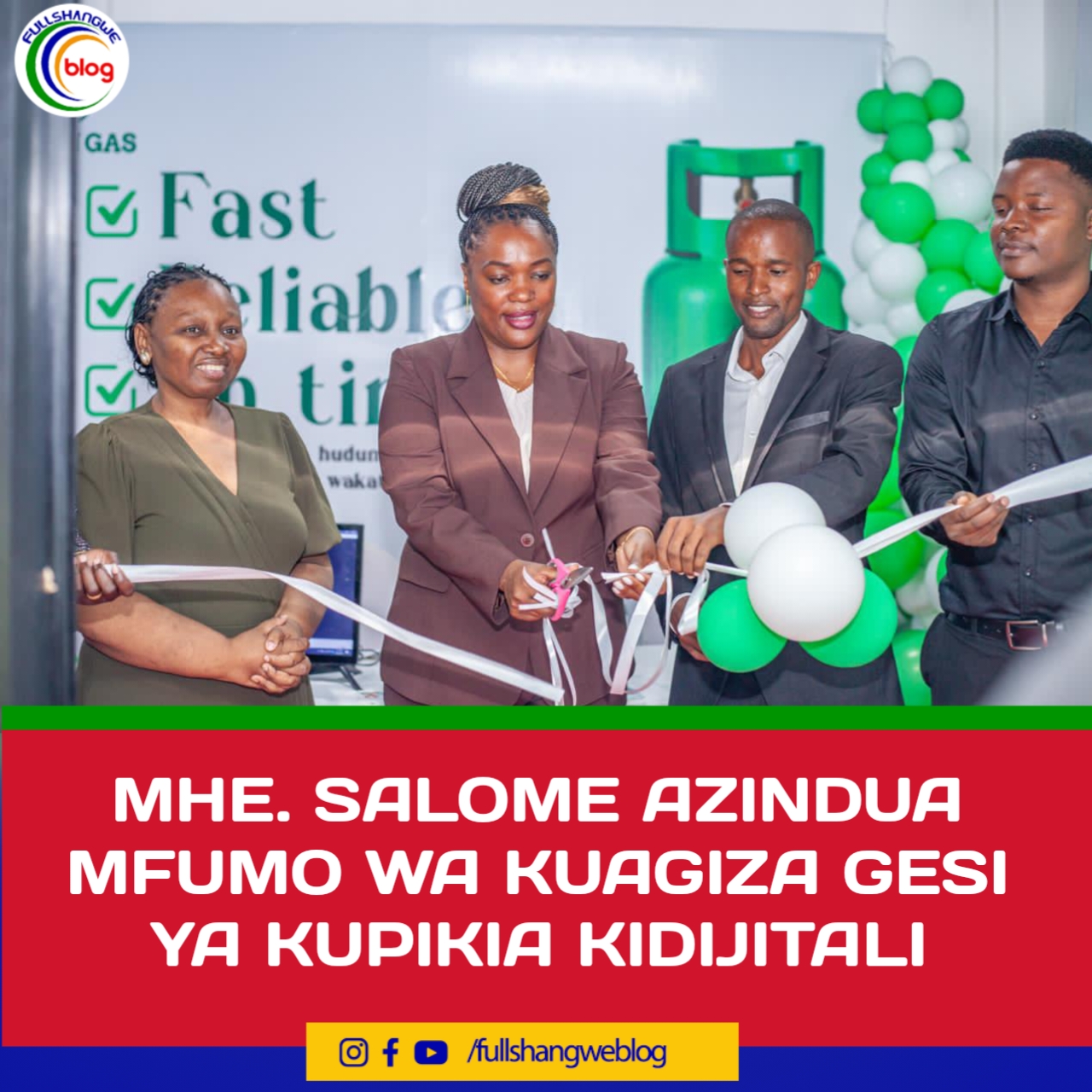 MHE. SALOME AZINDUA MFUMO WA KUAGIZA GESI YA KUPIKIA KIDIJITALI