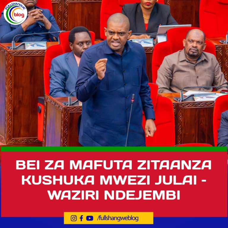 BEI ZA MAFUTA ZITAANZA KUSHUKA MWEZI JULAI – WAZIRI NDEJEMBI