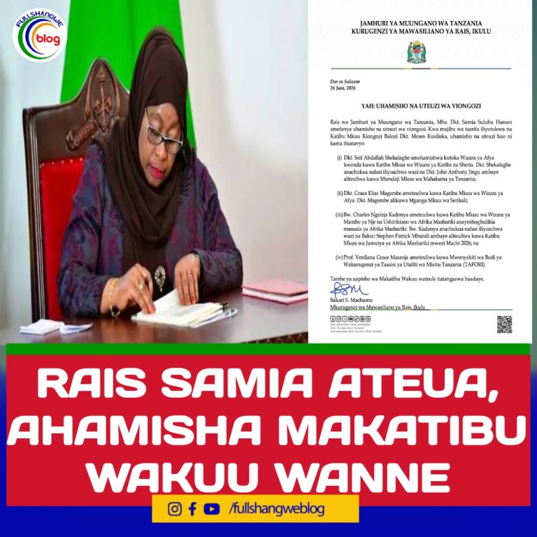 RAIS SAMIA ATEUA, AHAMISHA MAKATIBU WAKUU WANNE