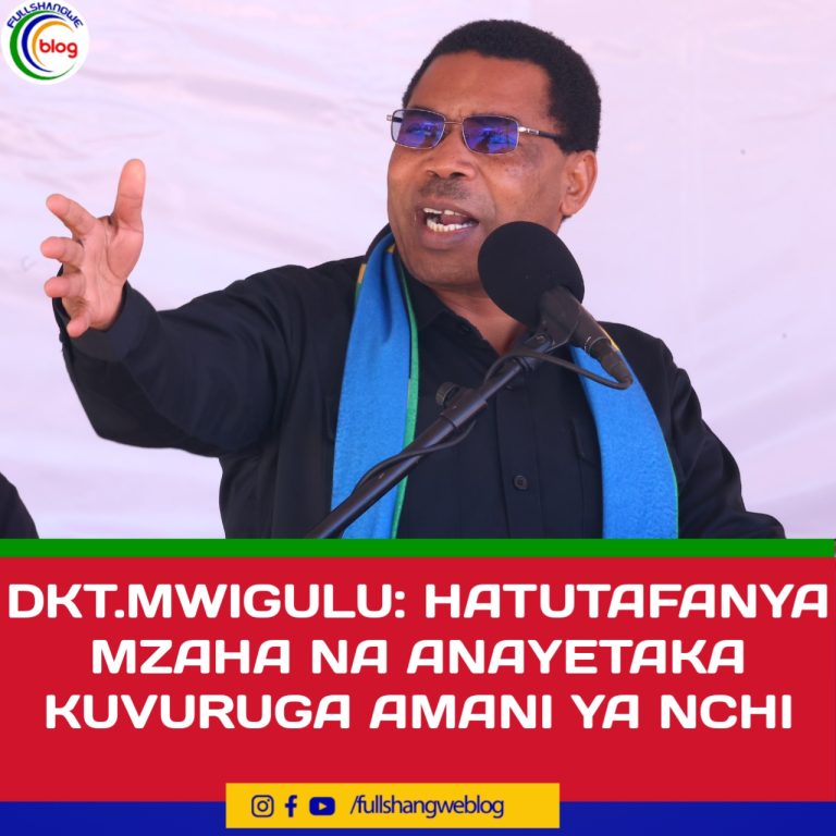 DKT. MWIGULU: HATUTAFANYA MZAHA NA ANAYETAKA KUVURUGA AMANI YA NCHI