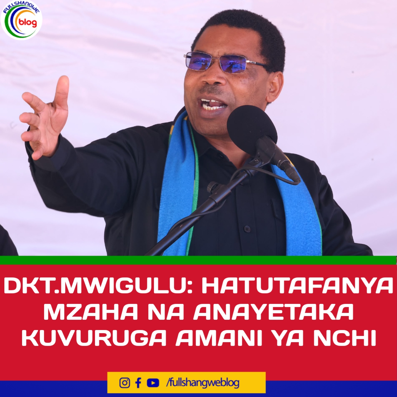 DKT. MWIGULU: HATUTAFANYA MZAHA NA ANAYETAKA KUVURUGA AMANI YA NCHI