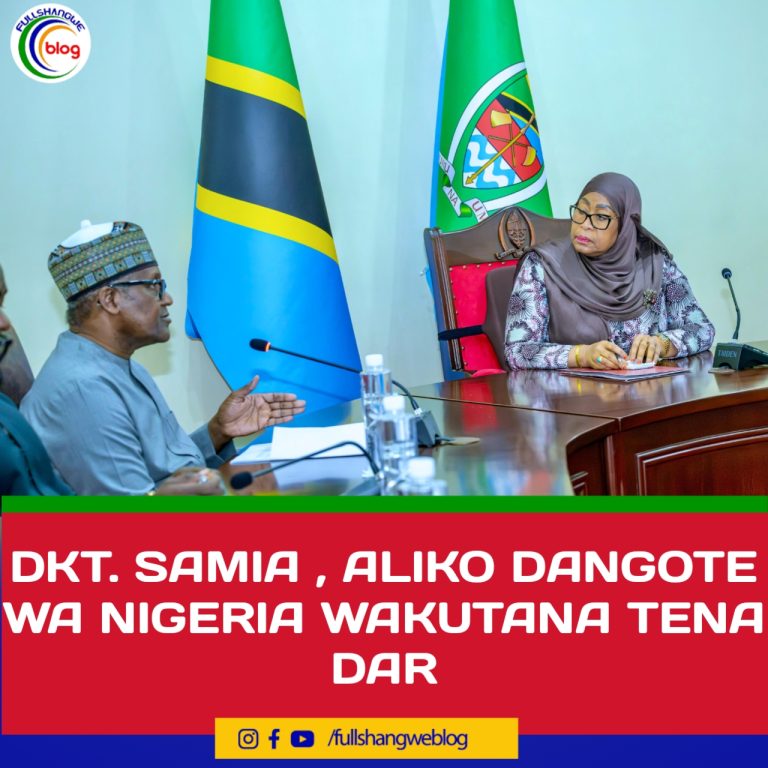 DKT. SAMIA , ALIKO DANGOTE WA NIGERIA WAKUTANA TENA DAR