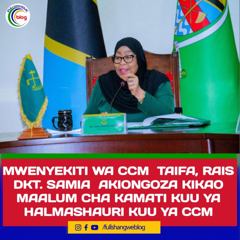 MWENYEKITI WA CCM  TAIFA, RAIS DKT. SAMIA  AKIONGOZA KIKAO MAALUM CHA KAMATI KUU YA HALMASHAURI KUU YA CCM
