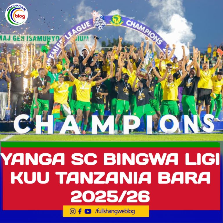 YANGA SC BINGWA LIGI KUU TANZANIA BARA 2025/26