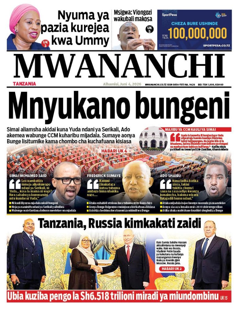 PITIA VICHWA VYA HABARI KATIKA MAGAZETI YA LEO JUNI 04, 2026 ‎