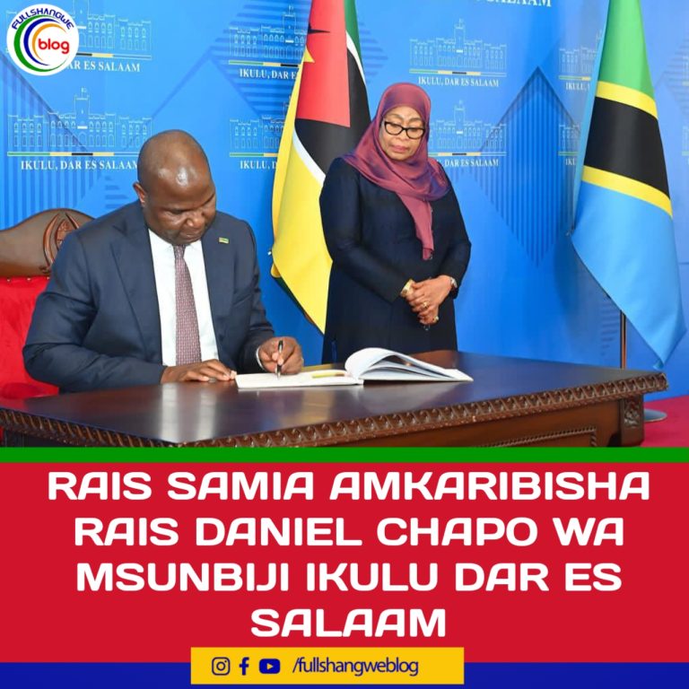 RAIS SAMIA AMKARIBISHA RAIS DANIEL CHAPO WA MSUNBIJI IKULU DAR ES SALAAM