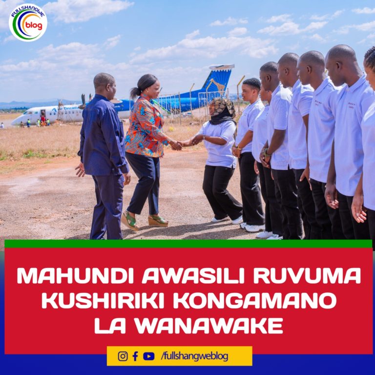 MAHUNDI AWASILI RUVUMA KUSHIRIKI KONGAMANO LA WANAWAKE