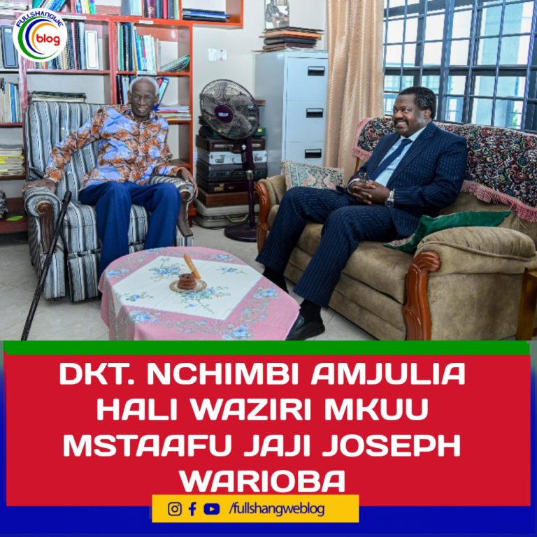 DKT. NCHIMBI AMJULIA HALI WAZIRI MKUU MSTAAFU JAJI JOSEPH WARIOBA