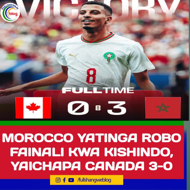 MOROCCO YATINGA ROBO FAINALI KWA KISHINDO, YAICHAPA CANADA 3-0