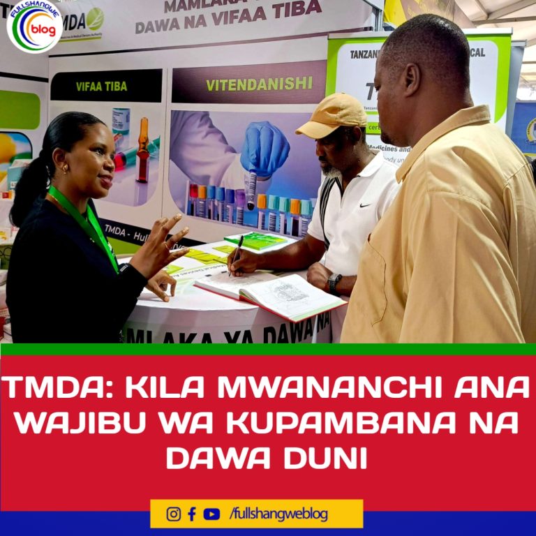 TMDA: KILA MWANANCHI ANA WAJIBU WA KUPAMBANA NA DAWA DUNI