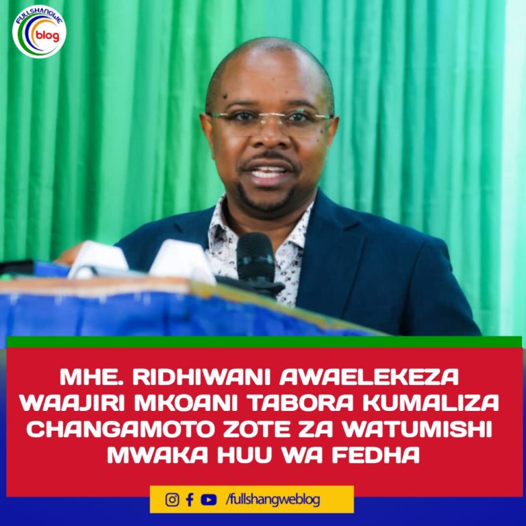 MHE. RIDHIWANI AWAELEKEZA WAAJIRI MKOANI TABORA KUMALIZA CHANGAMOTO ZOTE ZA WATUMISHI MWAKA HUU WA FEDHA