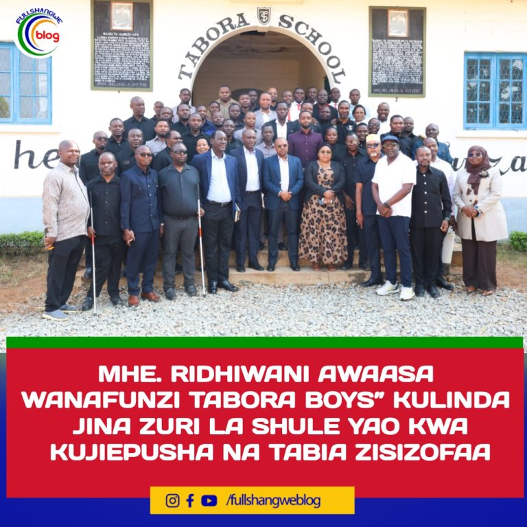MHE. RIDHIWANI AWAASA WANAFUNZI TABORA BOYS” KULINDA JINA ZURI LA SHULE YAO KWA KUJIEPUSHA NA TABIA ZISIZOFAA