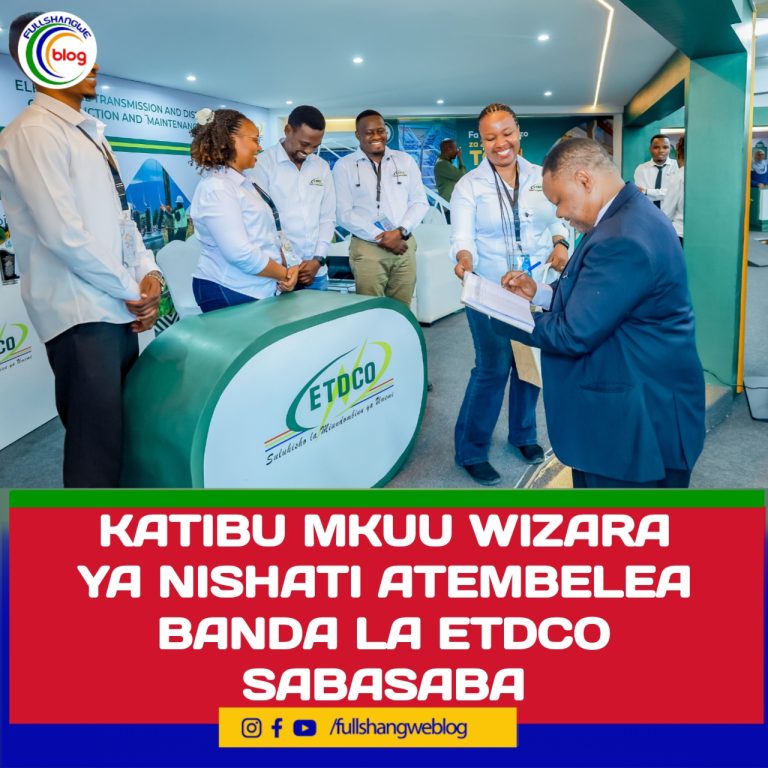 KATIBU MKUU WIZARA YA NISHATI ATEMBELEA BANDA LA ETDCO SABASABA