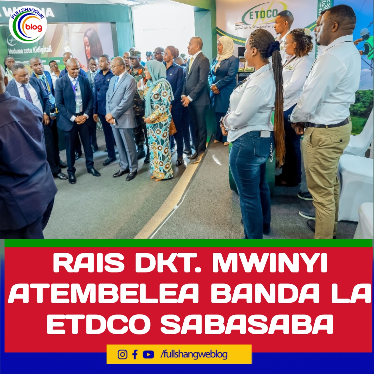 RAIS DKT. MWINYI ATEMBELEA BANDA LA ETDCO SABASABA