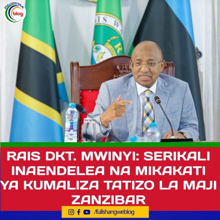 RAIS DKT. MWINYI: SERIKALI INAENDELEA NA MIKAKATI YA KUMALIZA TATIZO LA MAJI ZANZIBAR