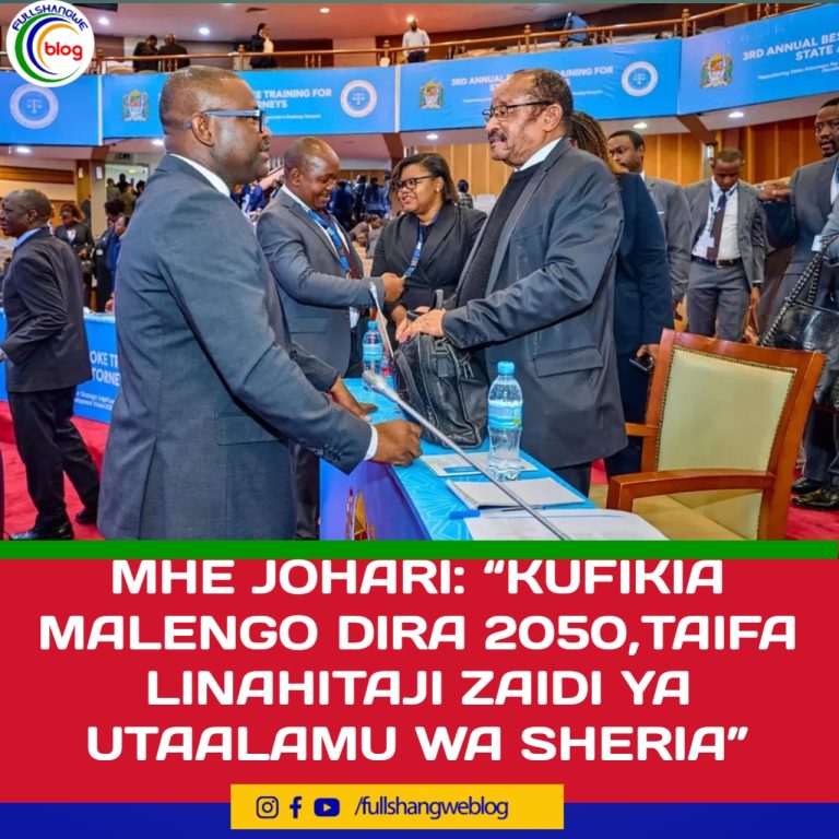 MHE JOHARI: “KUFIKIA MALENGO DIRA 2050,TAIFA LINAHITAJI ZAIDI YA UTAALAMU WA SHERIA”