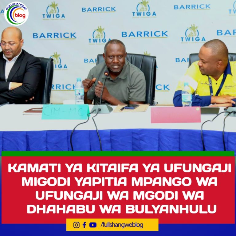 KAMATI YA KITAIFA YA UFUNGAJI MIGODI YAPITIA MPANGO WA UFUNGAJI WA MGODI WA DHAHABU WA BULYANHULU