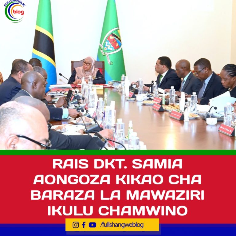 RAIS DKT. SAMIA AONGOZA KIKAO CHA BARAZA LA MAWAZIRI IKULU CHAMWINO