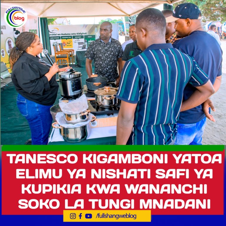 TANESCO KIGAMBONI YATOA ELIMU YA NISHATI SAFI YA KUPIKIA KWA WANANCHI SOKO LA TUNGI MNADANI
