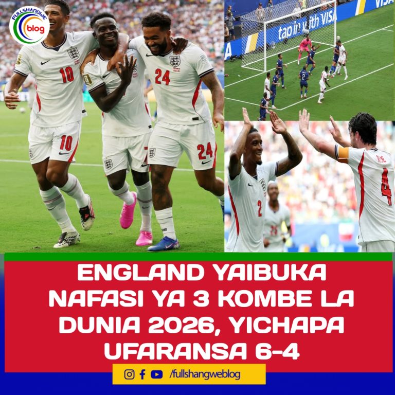 ENGLAND YAIBUKA  NAFASI YA 3 KOMBE LA DUNIA 2026, YICHAPA UFARANSA 6-4