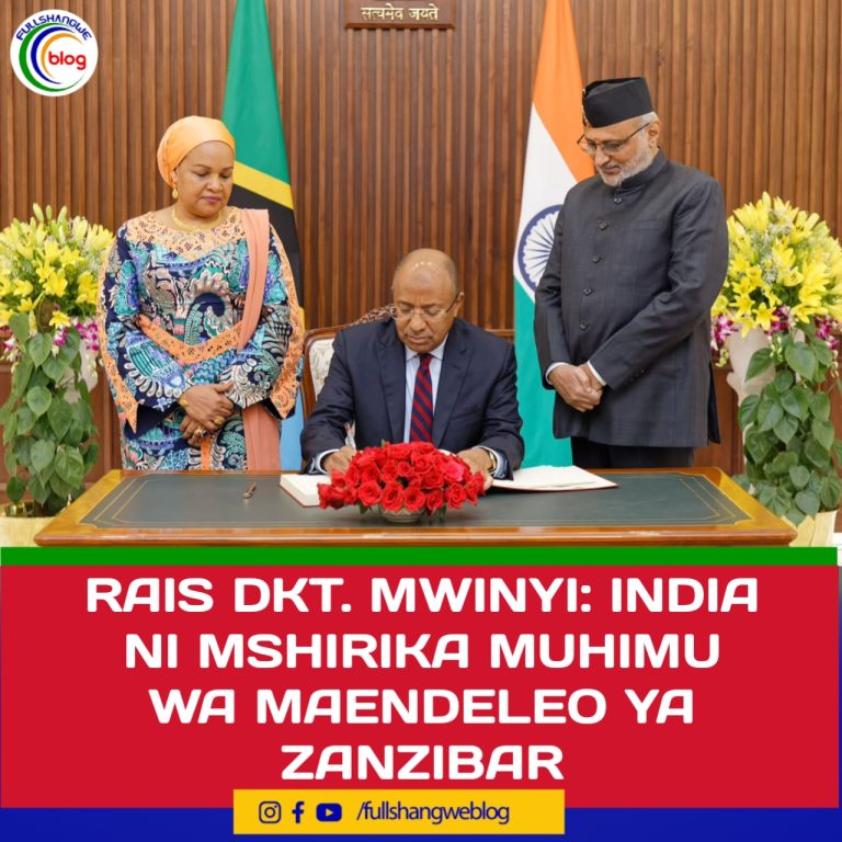 RAIS DKT. MWINYI: INDIA NI MSHIRIKA MUHIMU WA MAENDELEO YA ZANZIBAR