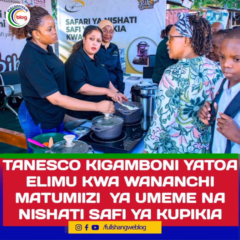 TANESCO KIGAMBONI YATOA ELIMU KWA WANANCHI SOKO LA UGINDONI KUHUSU MATUMIIZI YA UMEME NA NISHATI SAFI YA KUPIKIA