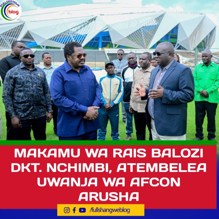 MAKAMU WA RAIS BALOZI DKT. NCHIMBI, ATEMBELEA UWANJA WA AFCON ARUSHA