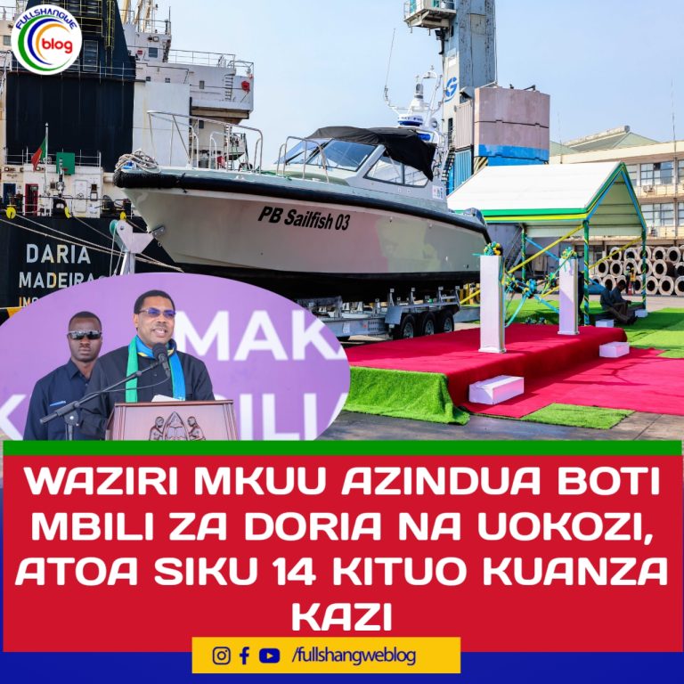 WAZIRI MKUU AZINDUA BOTI MBILI ZA DORIA NA UOKOZI, ATOA SIKU 14 KITUO KUANZA KAZI