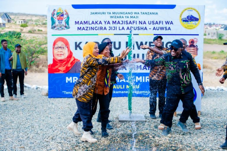 MWENGE WAKAGUA MRADI WA MAJI WA BILIONI 4 MIRERANI 