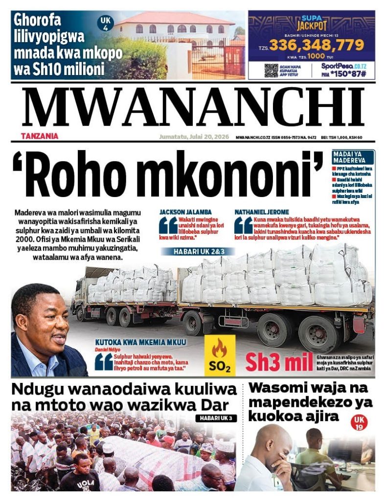 Roho Mkononi kwa Madereva wa malori, SOMA MAGAZETINI HAPA 