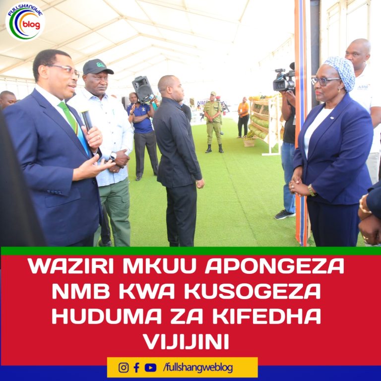 WAZIRI MKUU APONGEZA NMB KWA KUSOGEZA HUDUMA ZA KIFEDHA VIJIJINI