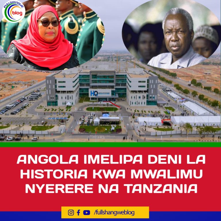 ANGOLA IMELIPA DENI LA HISTORIA KWA MWALIMU NYERERE NA TANZANIA