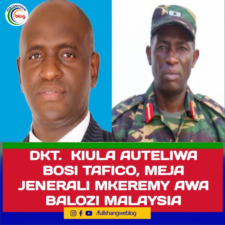 DKT.  KIULA AUTELIWA BOSI TAFICO, MEJA JENERALI MKEREMY AWA BALOZI MALAYSIA