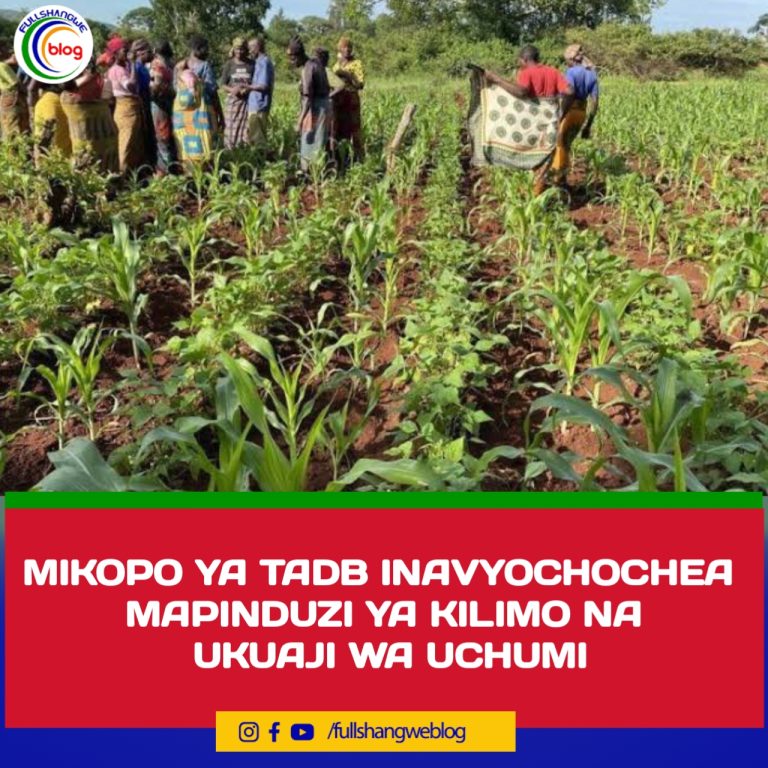 MIKOPO YA TADB INAVYOCHOCHEA MAPINDUZI YA KILIMO NA UKUAJI WA UCHUMI