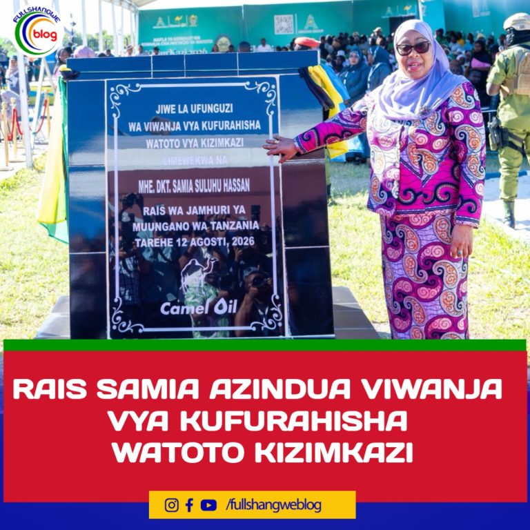 RAIS SAMIA AZINDUA VIWANJA VYA KUFURAHISHA WATOTO KIZIMKAZI