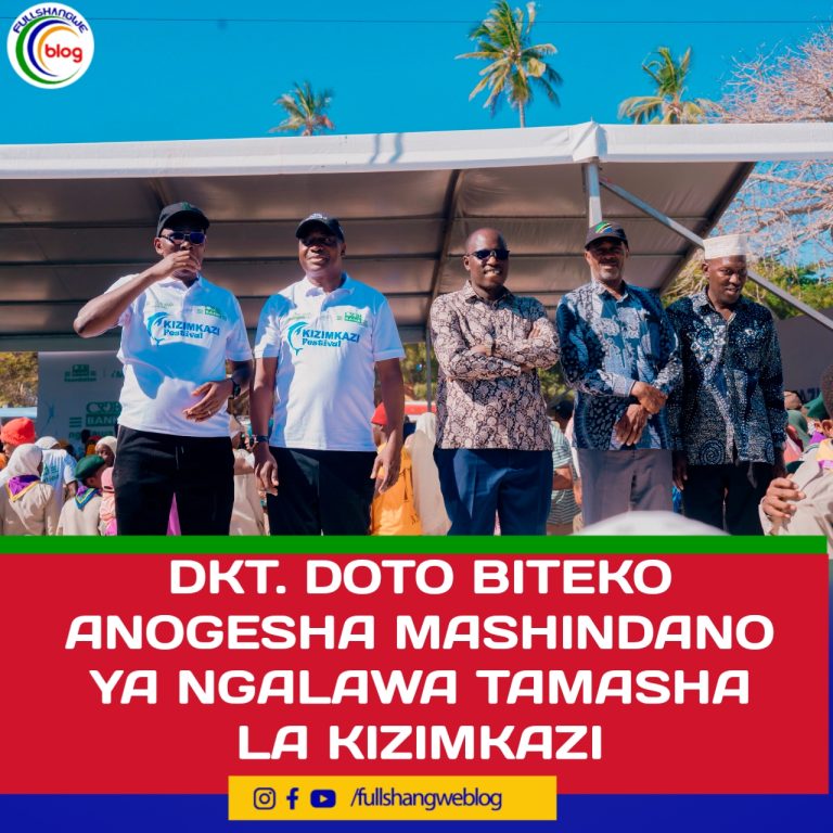 DKT. DOTO BITEKO ANOGESHA MASHINDANO YA NGALAWA TAMASHA LA KIZIMKAZI 
